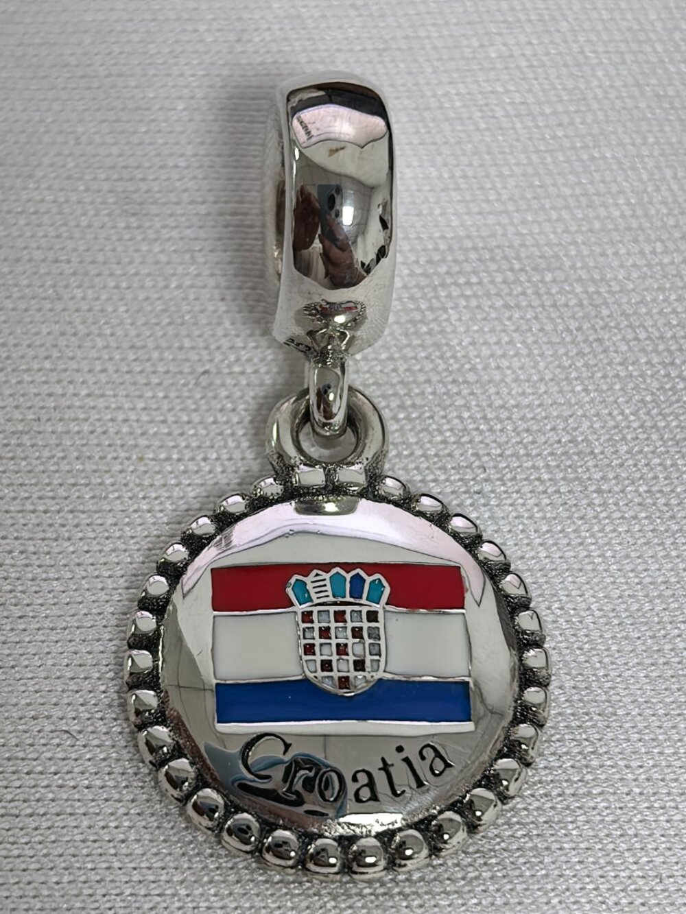 Pandora Croatia Exclusive Dangle Charm Pendant, S925 Silver Jewelry